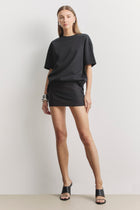 Tailored Micro Mini Skirt - Black