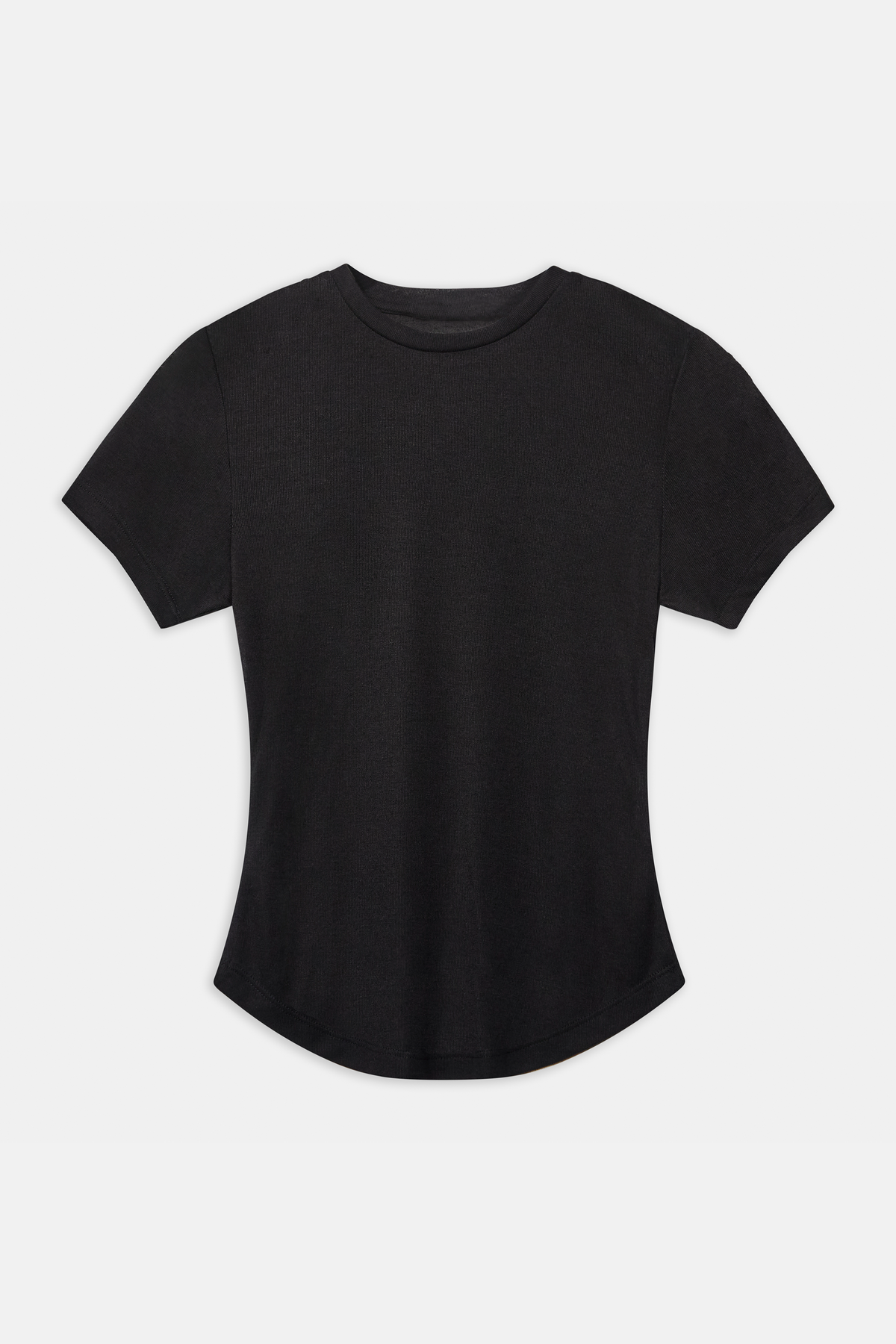 Semi Sheer 90's T Shirt - Black