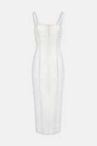 Square Neck Corset Maxi Dress - Ivory