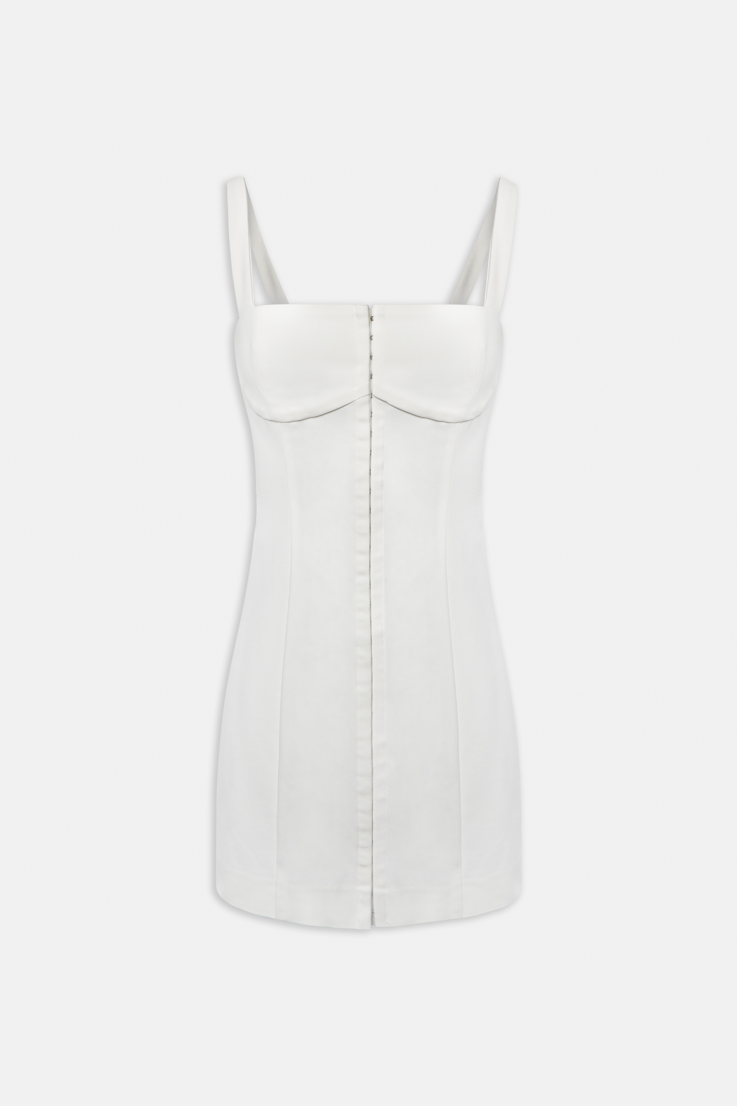 Square Neck Mini Dress - Ivory