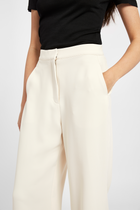 Effortless Wide Leg Trousers - Cream