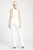 Wide Leg Suit Trousers - White