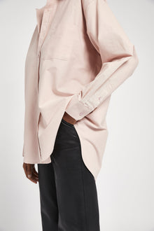 Masculine Oversized Cotton Shirt - Marshmallow