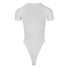 Cotton T Shirt Bodysuit - White