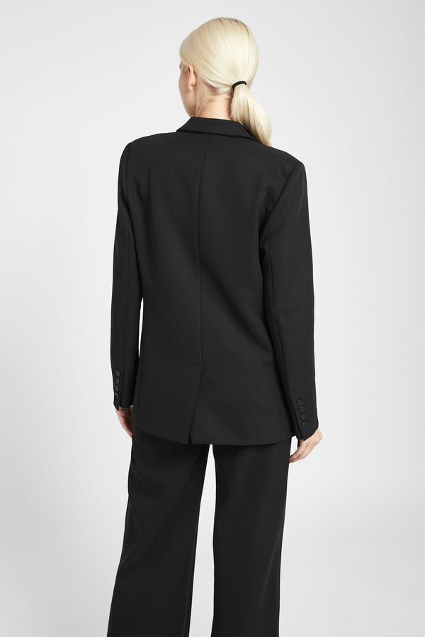 Double Breasted Blazer - Black