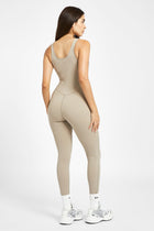 Base Sculpting Tank Unitard - Taupe