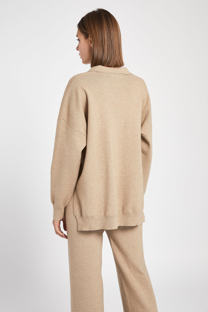 Slouchy Lounge Knit Jumper - Birch