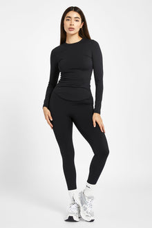 Base Sculpting Long Sleeve Top - Black