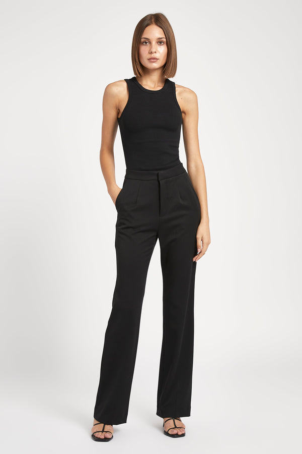 Tailored Suit Trousers - Black
