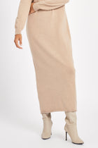 Cashmere Blend Column Maxi Dress - Birch