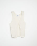Crochet Knit Waistcoat - Cream