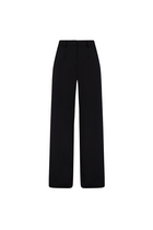 Relaxed Straight Leg Trousers - Black