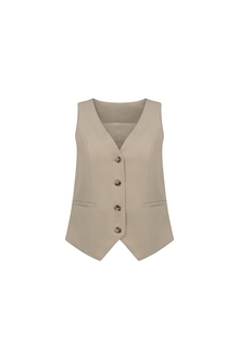 Boxy Waistcoat - Sand