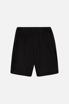 Cotton Crinkle Shorts - Black