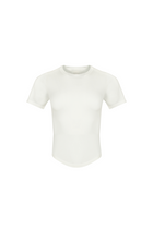 Fine Knit 90's T Shirt - Ivory