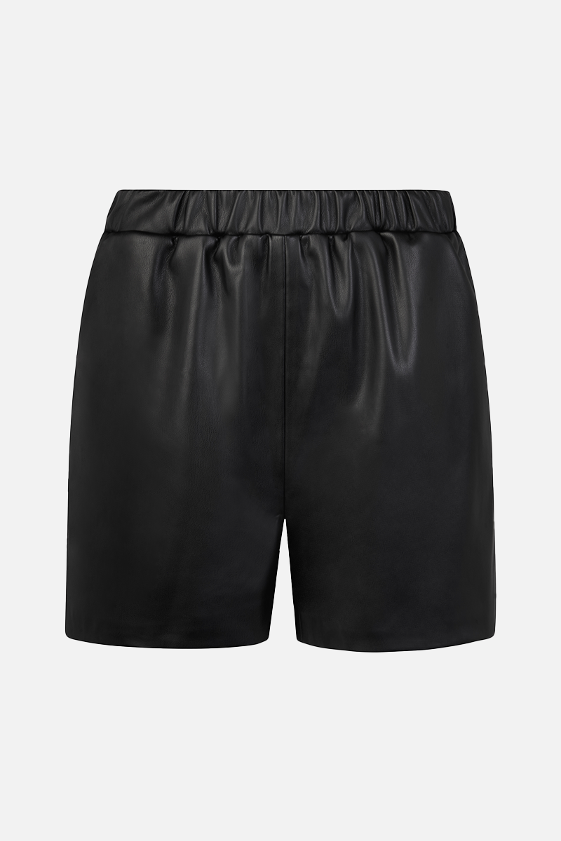Leather Boxer Shorts - Black