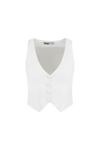 Classic Tailored Waistcoat - White